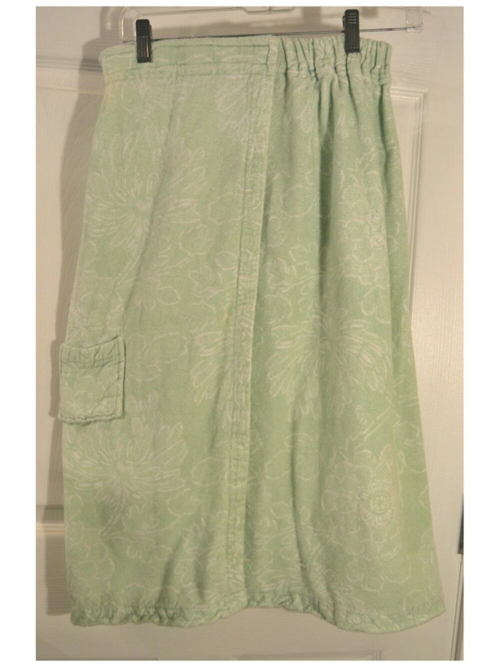 Threshold Green Terrycloth Shower Bath Wrap Women's "One Size"